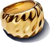 Welliger Statement Ring für Damen, IP Gold von PANDORA Produktbild-Vorschau 4