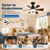 Ventilateur de plafond LED 52 cm avec éclairage E27 RGB et Voir les images du produit 4