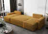 A modular yellow sofa is shown in a modern living room setting. Náhľad obrázku produktu