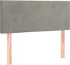 vidaXL Lit boxspring avec matelas gris clair 100x200 cm Voir les images du produit 5