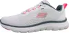 A side view of a white athletic shoe with pink accents. Podgląd zdjęcia produktu