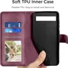 Google Pixel 8A Lederhülle Weinrot Flip Wallet Case Produktbild-Vorschau 5