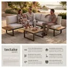 tectake® Aluminium Garten-Lounge-Set Eliar mit Produktbild-Vorschau 2