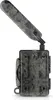 A side view of a camouflage-patterned trail camera with an extended antenna. Voir les images du produit