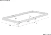 Kurzes Futon extra niedriges Unterschiebbett 90x190 Kiefer Produktbild-Vorschau 3