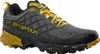Trailrunning-Schuh "Akyra II Gtx" von La Sportiva in Schwarz und Gelb; mit griffiger Sohle und stabiler Konstruktion.