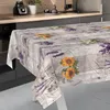 Tischdecke wasserabweisend abwaschbar Grau 200x140cm Shabby Produktbild-Vorschau 2