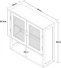 A technical drawing of a wall-mounted cabinet with dimensions indicated. Podgląd zdjęcia produktu