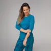 Yamadhi Casual ¾ Yoga Longsleeve, Modal, Petrol-blau (Lyons Produktbild-Vorschau 5