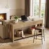 Konsolentisch 140cm×29.5cm×82.5cm, Beistelltisch Sofatisch Produktbild-Vorschau 2