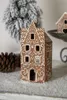 Clayre & Eef Teelichthalter Lebkuchenhaus 7x7x17 cm Braun Produktbild-Vorschau 5