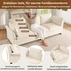 Merax 3-2-1 Sofa-Set modular, Wohnzimmer Sofakombination Produktbild-Vorschau 4
