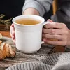MALACASA, Serie Mario, 6 Tlg. Set Kaffeeservice Cremeweiß Produktbild-Vorschau 3