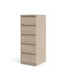 Commode Nada 5 tiroirs finition hickory. Voir les images du produit 2
