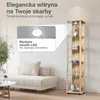K-Möbel gablota szklana stojąca bukowa (176x37x33 cm) z 4 Podgląd zdjęcia produktu 5