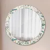 Ø80cm Spiegel - Glasrahmen mit Aufdruck - Wandspiegel Produktbild-Vorschau 1