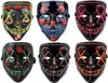LED maska na Halloween, svietiaca s ovládačom - ružová Náhľad obrázku produktu 9