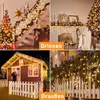 A collage of four images showcasing Christmas lights used for indoor and outdoor decoration. Produktbild-Vorschau
