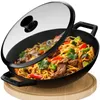 Kaisertal KT-016, Rond, Wok-/Roerbakpan, Zwart, IJzer, 26 Productafbeelding-voorbeeld 1