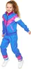 80er-Kostüm für Kinder Jogginganzug blau-pink - 116 (5-6 Produktbild-Vorschau 2