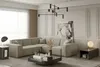 Ecksofa Designersofa CELES in Stoff Opera Velvet Creme Produktbild-Vorschau 1