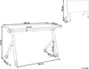 BELIANI Schreibtisch Weiß 180 x 60 cm Klappbar Faltbar mit Produktbild-Vorschau 8