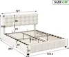 INONEFT Gestoffeerd bed 140x200 cm, boxspringbed met Productafbeelding-voorbeeld 4