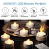 Monzana Candele LED 10 pz senza fiamma telecomando 37mm Anteprima dell’immagine prodotto 8