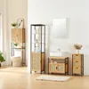 A bathroom setting with various storage units and a sink. Náhled obrázku produktu
