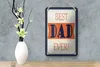 Blechschild Spruch 12x18cm best DAD ever bester Vater Produktbild-Vorschau 4