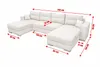 Couchgarnitur Ecksofa Sofa Sofagarnitur Clara U Produktbild-Vorschau 3