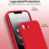 A red phone case is shown on a phone, highlighting its protective features. Produktbild-Vorschau