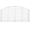 vidaXL Gabion z wysokim łukiem 200x50x80/100 cm Ocynkowane Podgląd zdjęcia produktu 3