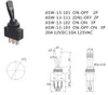 Interruttore a levetta per auto nero 12V 20A, interruttore Anteprima dell’immagine prodotto 3