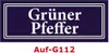 10 Stück Gewürzaufkleber Grüner Pfeffer 40x16mm Produktbild-Vorschau 1