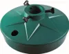 A green Christmas tree stand with three black screws. Anteprima dell’immagine prodotto