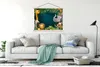 MuchoWow® Textilposter Farben - Dschungeltiere - Blätter - Produktbild-Vorschau 3
