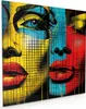 Küchenrückwand Spritzschutz Glas mit Motiv Pop Art Produktbild-Vorschau 1