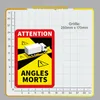 Angles Morts Magnetfolie 25x17 cm – Frankreich Toter Winkel Produktbild-Vorschau 2