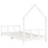 vidaXL Kinderbett Weiß 90x190 cm Massivholz Kiefer Produktbild-Vorschau 6