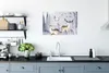 MuchoWow® Poster Winter - Hirsche - Vögel - Schnee 60x40 cm Produktbild-Vorschau 3