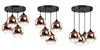 FKL DESIGN Home Deco Deckenlampe Pendellampe Kugel Schwarz Produktbild-Vorschau 2
