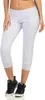 Damen Jogginhose 3/4 Sport-Hose Baumwolle mit Tasche; Grau Produktbild-Vorschau 2