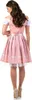 Dirndl Trachtenkleid Damen Sarah  Rosa 3.Tlg 34 Produktbild-Vorschau 2