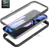 An exploded view of a phone case with a phone inside, showing its layered construction. Produktbild-Vorschau