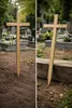 Großes Grabkreuz aus Eiche 170 cm – Handgefertigtes Produktbild-Vorschau 5