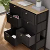 Komoda Vicco Belaro Czarny 80 x 95 cm z 8 szufladami, Model Podgląd zdjęcia produktu 4