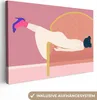 MuchoWow® - Leinwandbilder - Vintage - Frauen - Pastell, Produktbild-Vorschau 1