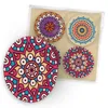 itenga 40x Bierdeckel Mandala I Bunt I 4 Motive I Produktbild-Vorschau 2