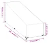 vidaXL Housse pour chaise longue 12 oeillets 205x75x40/70 Voir les images du produit 7